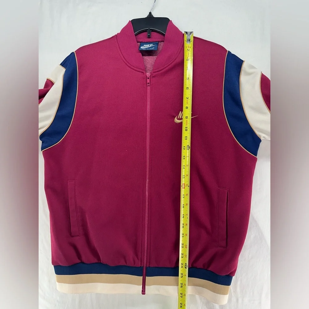 Nike Blue Tag Track Suit Maroon/Cream/Navy Blue Vintage 80s Men’s L
